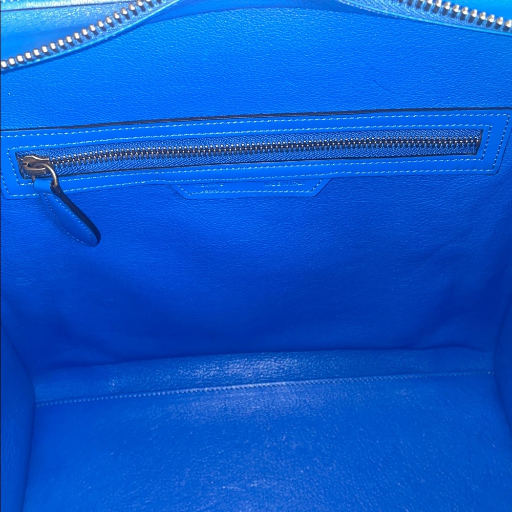 Celine Palmelato Mini Luggage Electric Blue - Picture 9 of 14